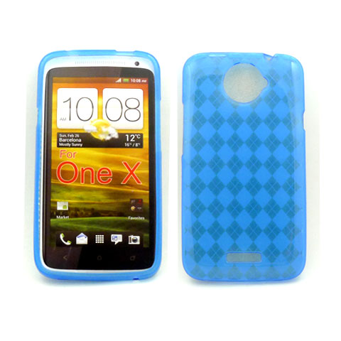 Gel Case  for HTC ONE X(Blue)